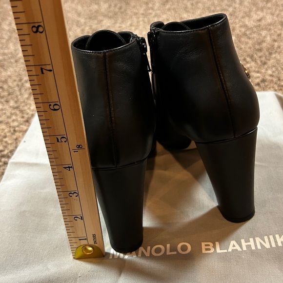 Manolo Blahnik EU 38. EUC 
Black ankle silver buckle boot - Picture 5 of 6